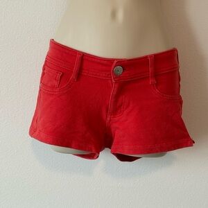 Orange Red Women's Shorts